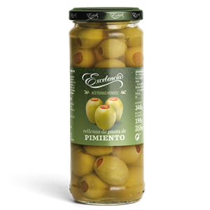 Aceitunas rellenas pimiento Frasco 358ml